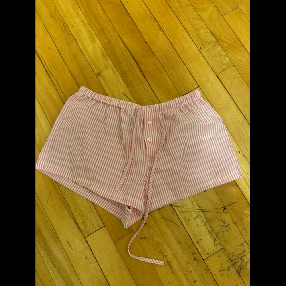 Striped Pink and White Shorts